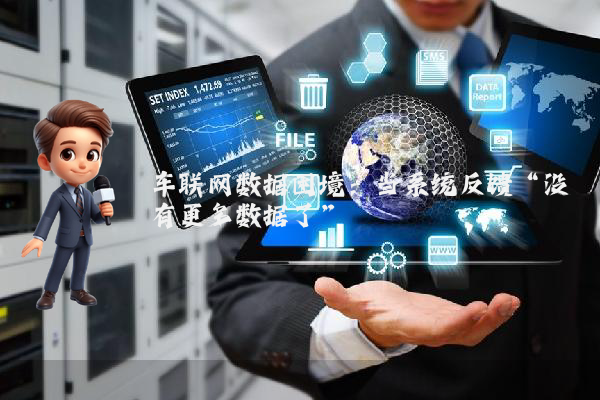车联网数据困境：当系统反馈“没有更多数据了”