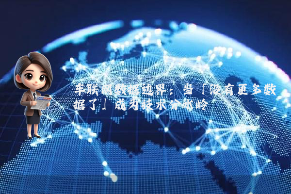 车联网数据边界：当「没有更多数据了」成为技术分水岭