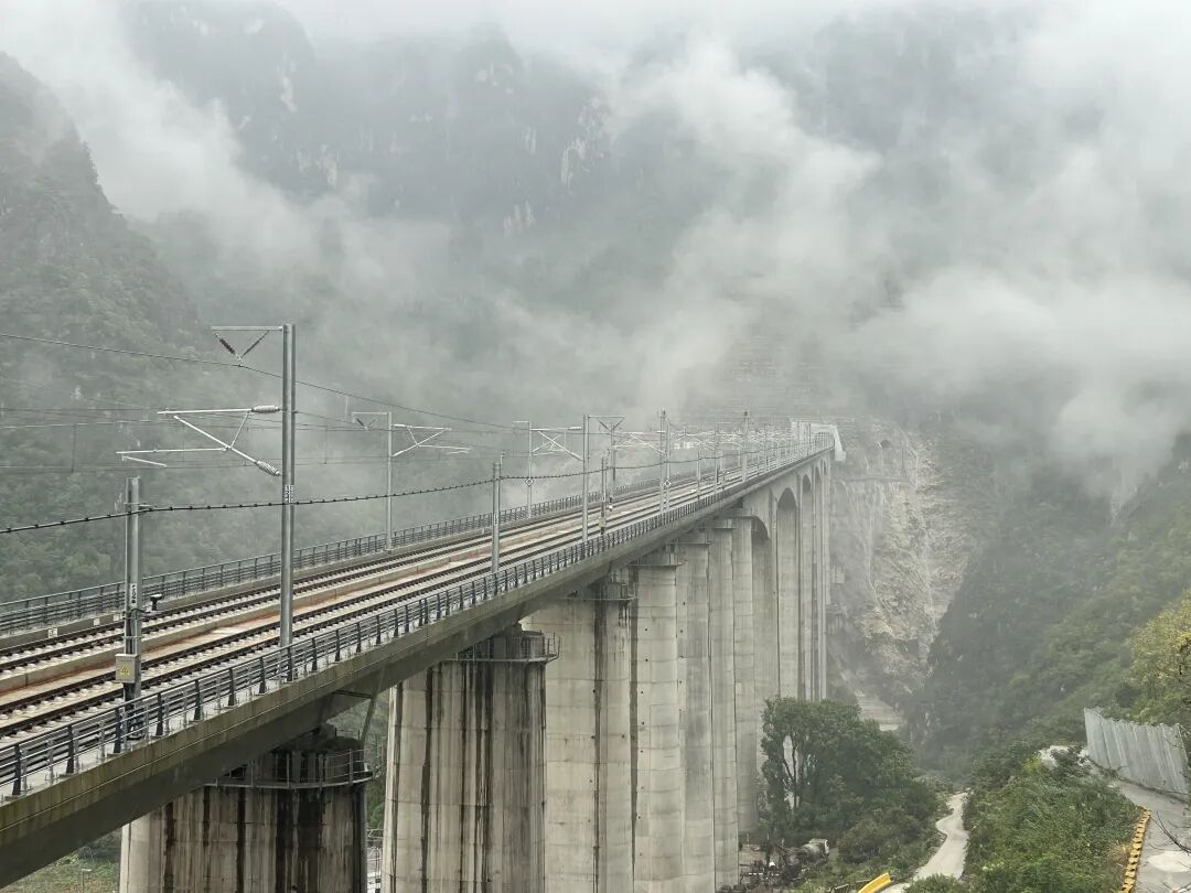 宜兴高铁高岚河特大桥。